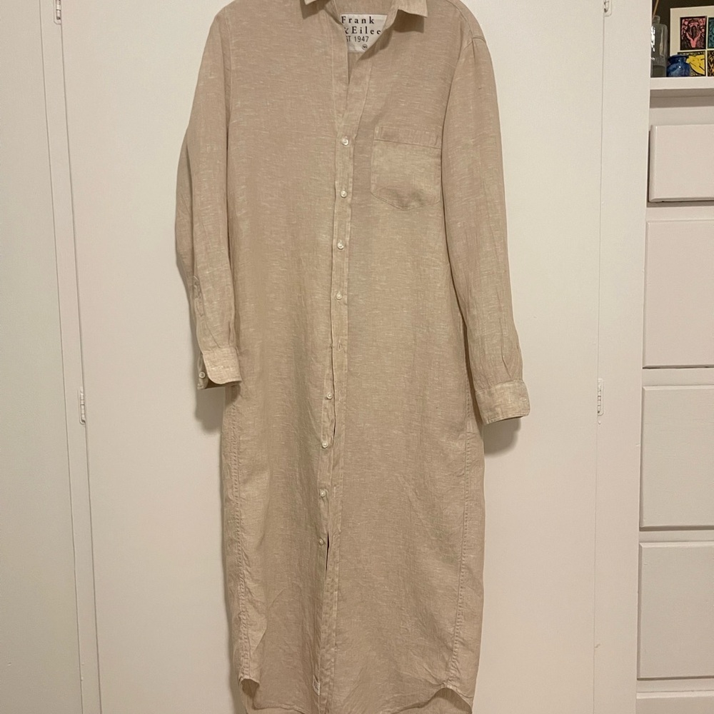 Frank & Eileen Light Tan Shirt Dress